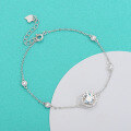 wholesale S925 Sterling Silver Simple, Stylish, and Fashionable Light Luxury Moissanite Bracelet for Women, Niche Design Cute Hand Jewelry Wholesale-0-2
