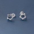 wholesale S925 Sterling Silver Fresh and Sweet Ins Style Niche Design Diamond-Inlaid Star Ear Clip M05728-0-2