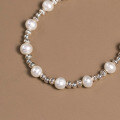 wholesale S925 silver fresh sweet ins-style niche design unique pearl engraved pumpkin bead bracelet S7439-0-4