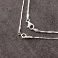 wholesale S925 Sterling Silver Soft Choker Snake Chain DIY Handmade Accessories Collarbone Necklace Women's Round Neck Chain Imported Silver Chain Collar-0-1