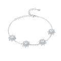 wholesale 925 Silver New Sunflower Star Bracelet, Small Batch High-End Designer Pure Silver Hand Jewelry Ins Wholesale-0-0