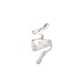 wholesale S925 Silver Trendy Irregular Ear Cuff with Inlaid Diamonds, Niche and Versatile Ear Accessory for No Piercing-0-5