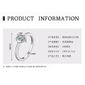 18K Gold Plated 925 Silver D Color Moissanite Four-Leaf Clover Ring-0-12