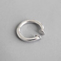 wholesale S925 Sterling Silver EF223 Korean-style Ear Cuff INS Minimalist Geometric Hoop Earrings for Non-Pierced Ears Unisex Ring-0-0