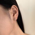 wholesale S925 silver Korean and Japanese airplane-designed earrings for women, stylish and versatile, delicate and compact with a premium feel-0-2
