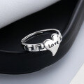 wholesale S925 Sterling Silver Retro Korean Style LOVE Letter Ring, Ins Creative and Versatile Index Finger Ring for Women-0-1