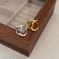wholesale S925 Sterling Silver Korean Jewelry New Arrival High-end Gold and Silver Two-tone Fashion Statement Adjustable Index Finger Ring-0-1