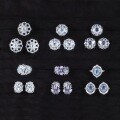 wholesale S925 Sterling Silver Niche Design Colored Gemstone Earrings Natural Topaz Ear Studs Cross-Border Trade Earrings-0-4
