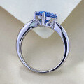 wholesale S925 Royal Blue Simulated 8*10 Oval Ring for Women, Minimalist Engagement Ring for Live Streaming-0-3