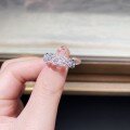 wholesale S925 Sterling Silver Women's Fairy Lace Ring with Zircon VA, Verdant Queen Palace Style Versatile Wholesale Ring-0-4