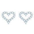 S925 Sterling Silver Moissanite Women's Geometric Square Stud Earrings-0-8