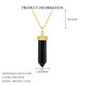 wholesale Metal Hexagonal Prism Moon Pendant Necklace For Women, Amazon Bestseller, Original Crystal Stone Wholesale-0-5