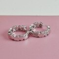 wholesale 925 Sterling Silver Zirconia Sweet Heart Inlaid Diamond Versatile Micro-Set Fashion High-End Sense Luxury Niche Cross-Border Hoop Earrings-0-2