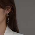 wholesale S925 silver Korean wave star tassel line earrings summer elegant women's earrings M01931-0-0