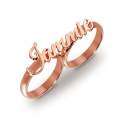 wholesale High-quality metal personalized name ring with two-finger advanced design, a best-selling cross-border gift-0-2