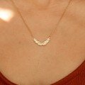 wholesale S925 Sterling Silver Whole Body Red Elk Retro Wing Pendant Necklace for Women Hip-hop Punk Style Trendy Collarbone Chain-0-4
