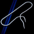 925 Silver Graduated Fringe Moissanite Necklace Women's Minimalist Design-0-0