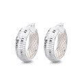 wholesale S925 Sterling Silver Exaggerated Large Hoop Earrings with Sparkling Ear Clips, Minimalist Earrings, Direct from Premium Factory-0-4