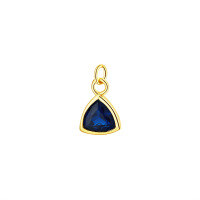 wholesale S925 Sterling Silver Waterdrop Colorful Zircon Necklace For Women, Elegant Pendant-A3415-Dark Blue/Single Pendant 925 Silver