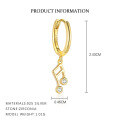 wholesale S925 Sterling Silver Cross-border Musical Note Earrings With Micro-set Zirconia,。-0-6