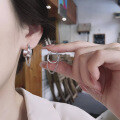 wholesale S925 Sterling Silver Retro Fashion Minimalist Chain Design Earrings Cross-Border Euro-American Style INS Versatile Ear Clips-0-3