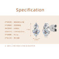 925 Sterling Silver Square Double Prong Single Stone D Color Moissanite Earrings-0-54