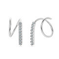 S925 Sterling Silver D-color Moissanite Bow Earrings-0-28