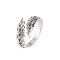 wholesale 925 Sterling Silver Cross-Border New Wing Ring for Women, Small Batch Design Personality Unisex Openable Index Finger Ring-0-4