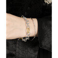 wholesale S925 Sterling Silver 105 Korean Version Small Trendy Cool Geometric Irregular Texture Branch Design Women's Bracelet-0-3