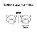 wholesale 925 Silver Cute Animal Pure Silver Stud Earrings Element Simple Minimalist Light Luxury Style Non-removable Earrings-0-29