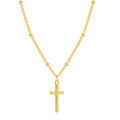 wholesale 925 Sterling Silver New Light Bead Chain Cross Pendant Choker Necklace,INS。-0-4