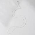 Sterling Silver Adjustable Spring Clasp Cross Chain Necklace-0-1
