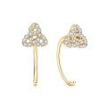 S925 Sterling Silver D-color Moissanite Bow Earrings-0-31