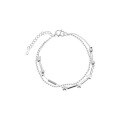 wholesale S925 Sterling Silver Women's Bracelet Korean Japanese Simple Sweet Dainty Student Personality Versatile Lover Best Friend Anklet Gift-0-4