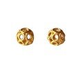 wholesale S925 gold-plated hollow spacer beads for DIY bracelets, necklaces, and handmade original accessories with antique silver fittings-0-4