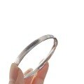 wholesale 9999 Pure Silver Plated with 24K Cat's Eye, Explosively Popular and Flashy Pure Silver Bracelet for Women, High-End Fashion Versatile Gift Bangle-0-4