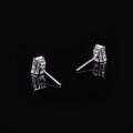 wholesale S925 Sterling Silver Eagle Claw High-End Moissanite Earrings 1/2/3 Carat Stud Earrings Cross-border-0-1