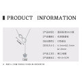 925 Silver Y-Tassel Pendant Necklace with Sparkling Moissanite Heart-0-6
