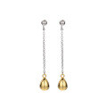 wholesale S925 sterling silver water droplet tassel earrings for women, small and unique design, new style stud earrings, long drop elegant dangle earrings-0-4