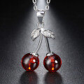wholesale S925 Sterling Silver Cloud-Pull Jewelry Pomegranate Cherry Fruit Ornaments Direct from Manufacturer Wholesale-0-3