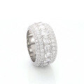 wholesale S925 Sterling Silver Full Pavé Moissanite Hip Hop Ring for Men, Cross-border Best Seller-0-4