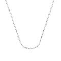 wholesale S925 sterling silver ultra-sparkling engraved bead necklace for women, small and unique ins-style starry sky pearlized collarbone chain, Italian minimalist chain.-0-4