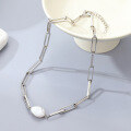 wholesale 925 Sterling Silver Necklace Custom Natural Baroque Pearl Ins Style Small Luxury Minimalist Jewelry-0-5