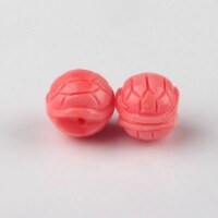 wholesale Metal material Handmade Queen Conch pure natural carved double-sided "Fu Jia Tian Xia" back cloud ornament spacer bead niche pink conch DIY accessory-One tortoise shell (about 11.8 mm)
