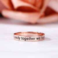 wholesale S925 Silver Engraved Black Plated Ring, European and American Best-Selling Hit, Fashion Minimalist Personalized Ring-White Copper