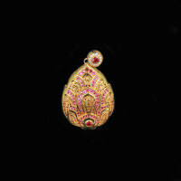 wholesale Metal Material: 925 Silver Gold Plated, High-Carbon Diamond, Flip-Top Design, Ksitigarbha Bodhisattva Guardian Buddha for Peace and Health Gau Pendant-Ksitigarbha Bodhisattva 925 silver