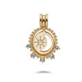 wholesale S925 sterling silver gold-plated two-piece versatile pendant for jewelry 25 spring new collection-0-4