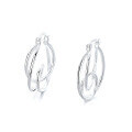 wholesale S925 silver trendy Euro-American cross-border geometric line wrap minimalist design earrings ear climbers-0-4