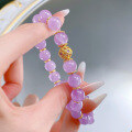 wholesale S925 Sterling Silver 10mm Amethyst Bracelet, Lavender Versatile Hand Chain, Fresh and Elegant with a Mysterious Feel-0-3