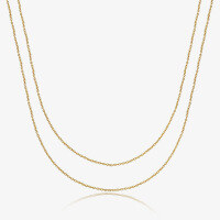 wholesale 925 Sterling Silver Double Layer Necklace for Women, High-End Adjustable Sliding Cross Chain for Stackable Wear, Versatile Minimalist Ins Style-Plain silver 925 silver